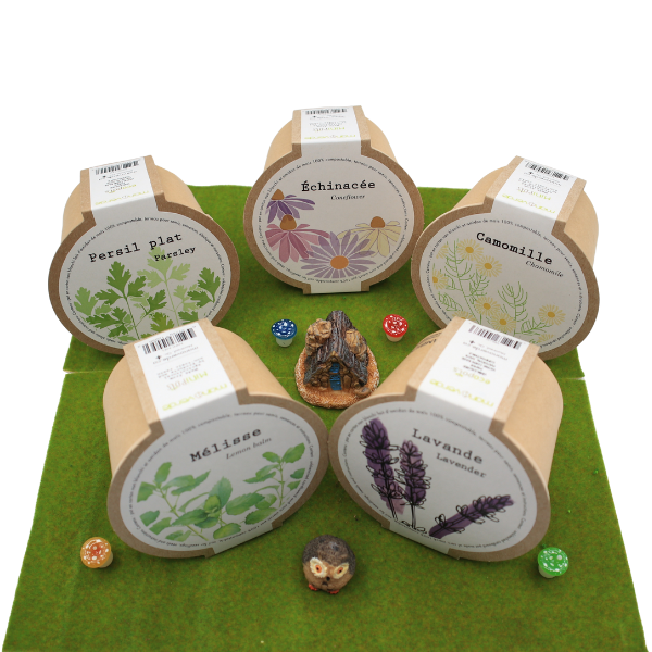 Minipots compostables 4 po (2.70 $ remis à la cause choisie)
