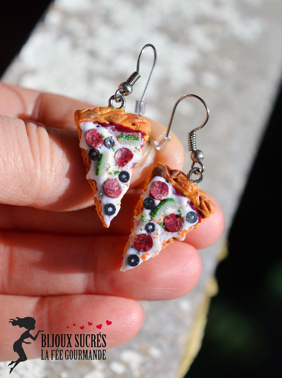 Boucles d'oreilles PIZZA (4.80 $ remis à la cause choisie)